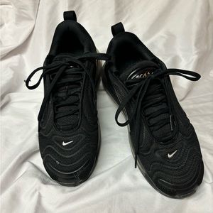 Nike Women’s Black and Gold Air Max 720. Women’s size 7.